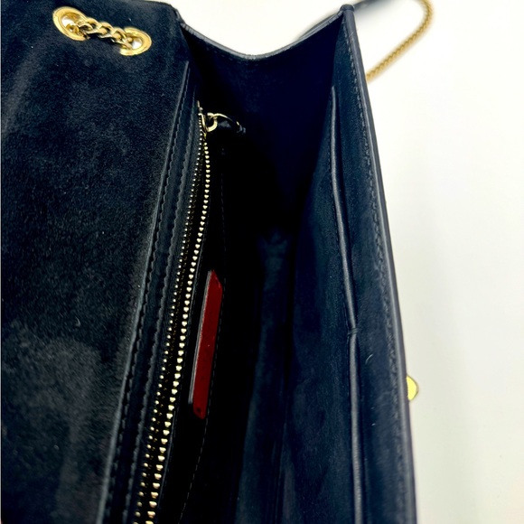 Valentino Garavani Black Leather Lipstick Demilune Rockstud Bag Preloved Purse - Picture 16 of 16